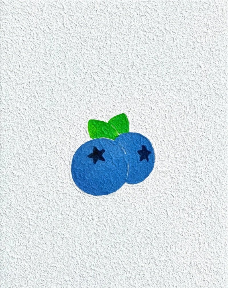 How to draw a blueberry easy 3