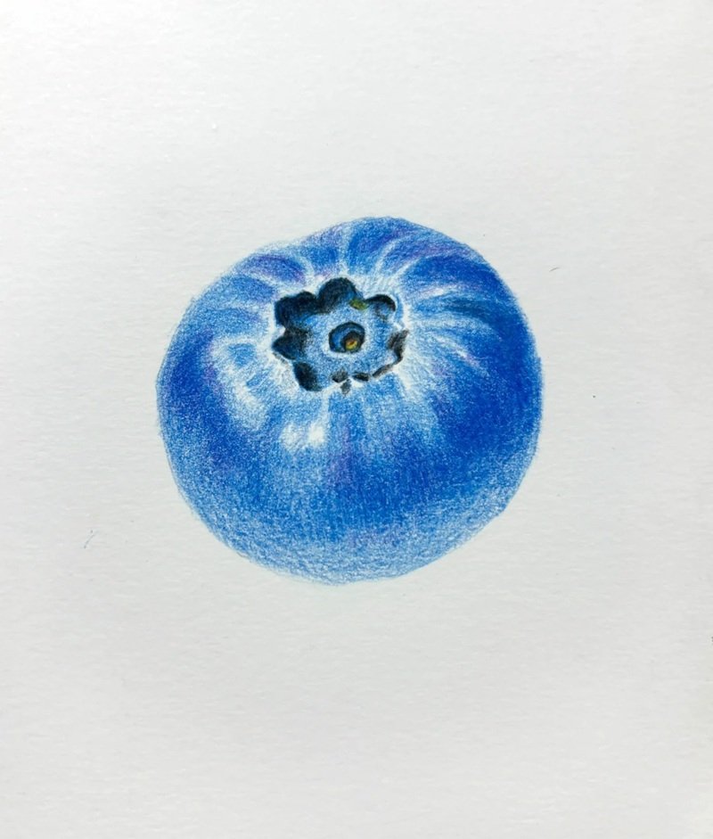 How to draw a blueberry step by step 5