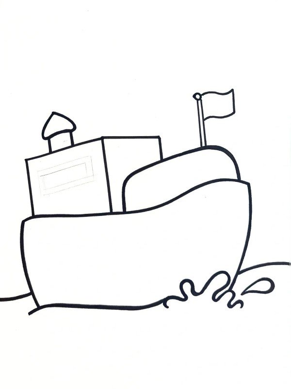 How to draw a boat easily 2
