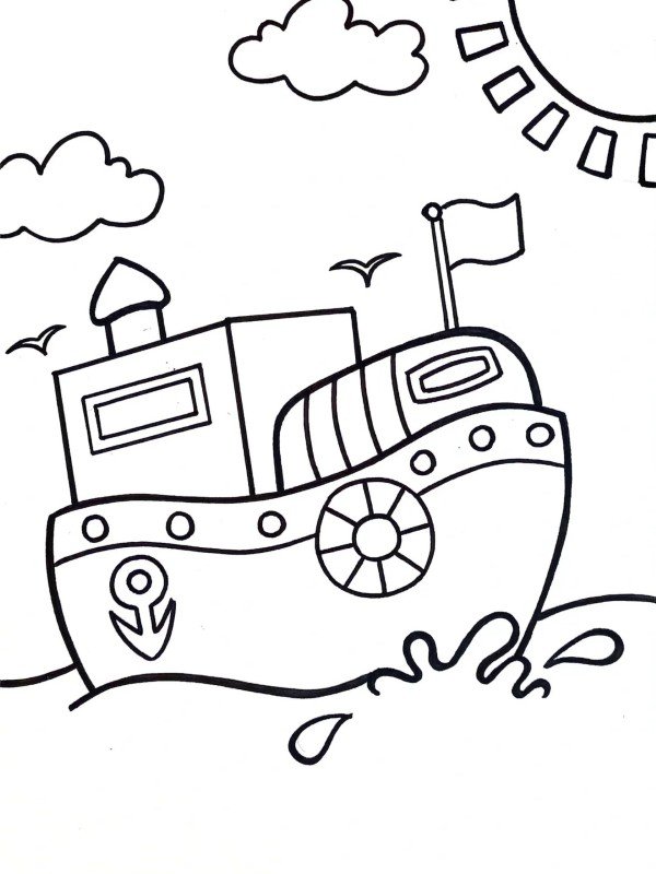 How to draw a boat easily 3
