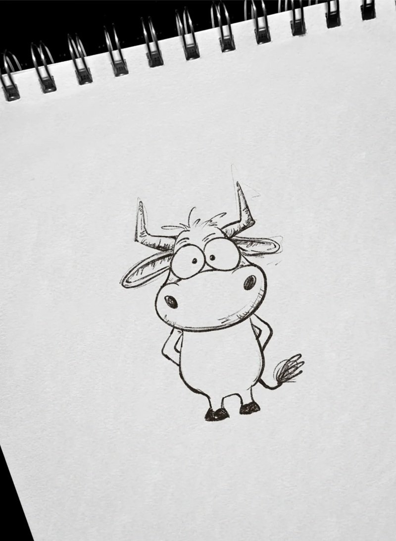 How to draw a Buffalo easy 4 