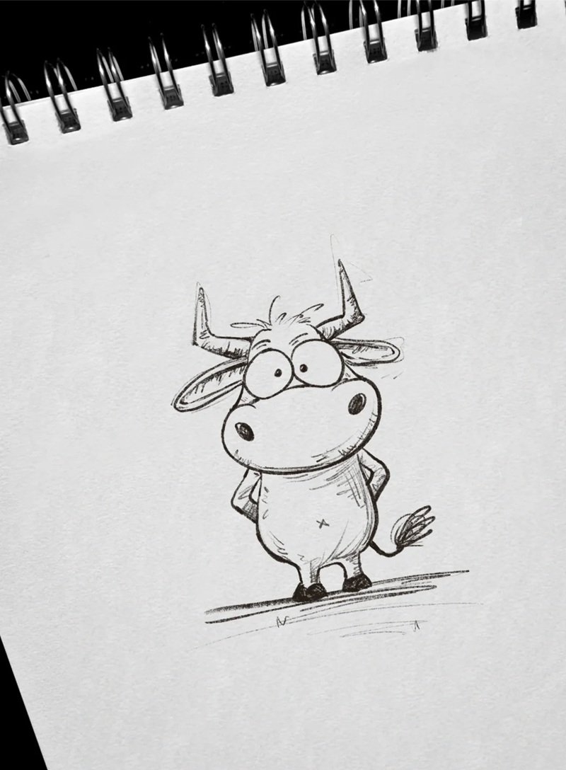 How to draw a Buffalo easy 