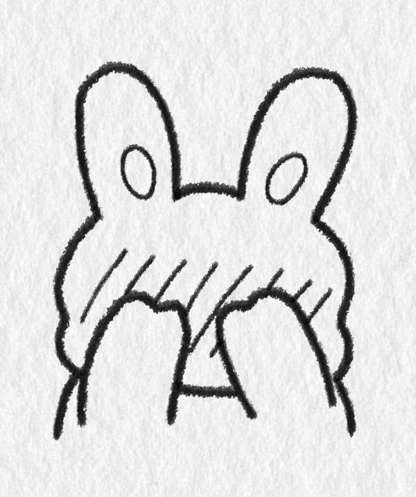 How to draw a Bunny cute 4