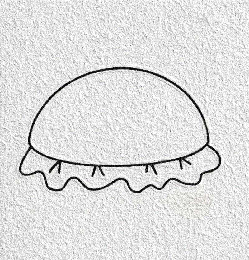 How to draw a burger 2