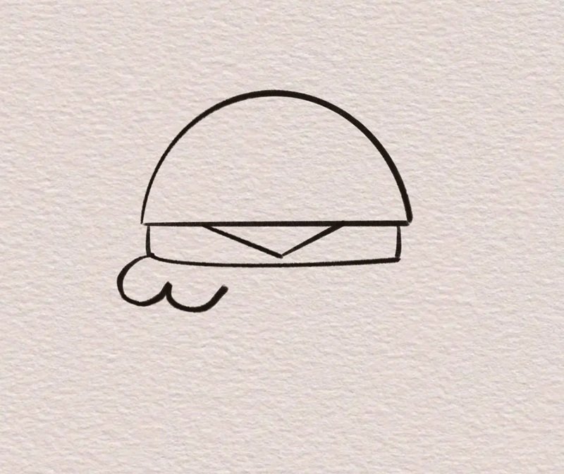 How to draw a burger easy 4
