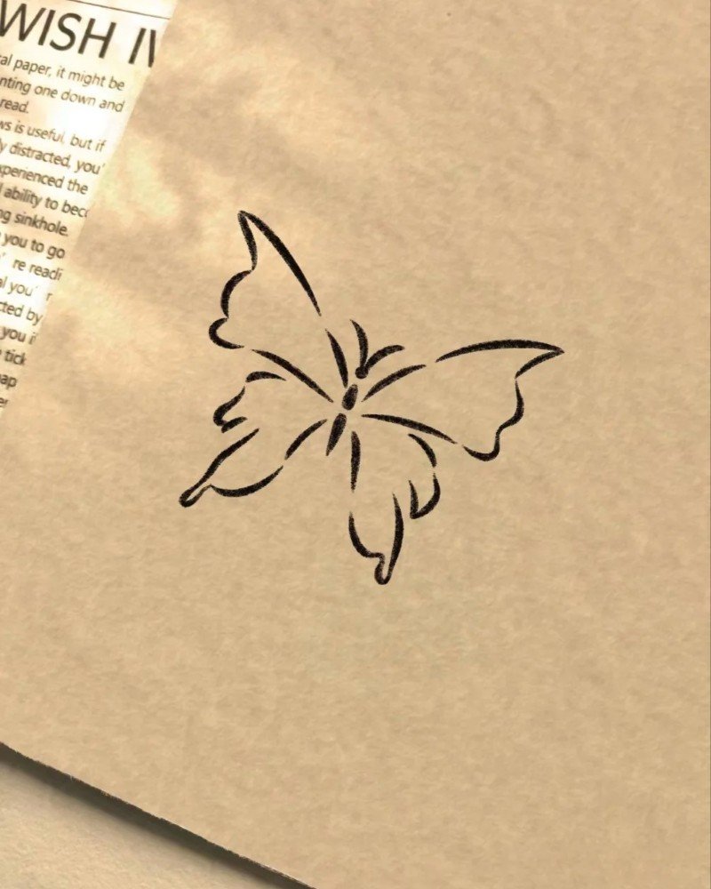 How to draw a butterfly easy 3