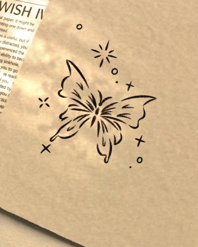 How to draw a butterfly easy