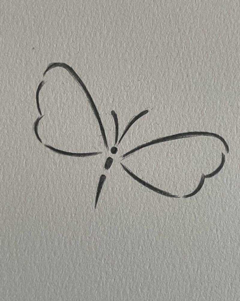 How to draw a butterfly step by step 2