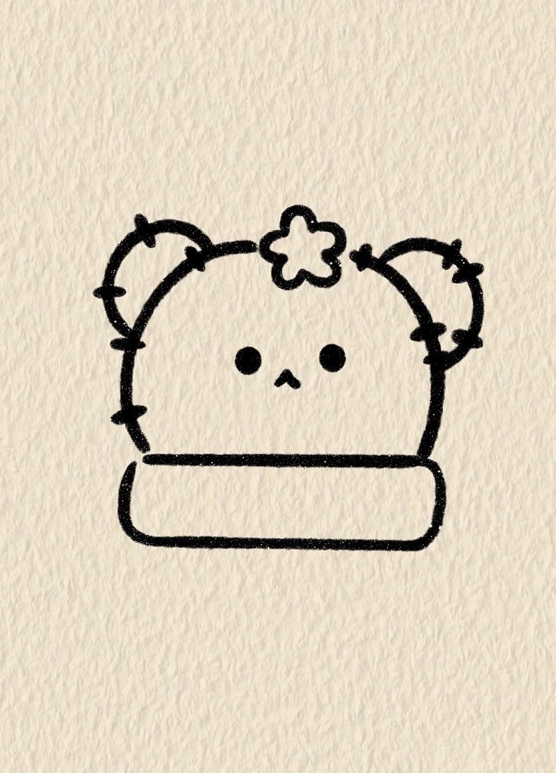 How to draw a cactus for kids 7