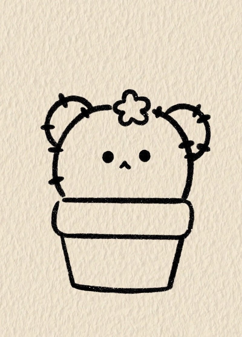 How to draw a cactus for kids 8