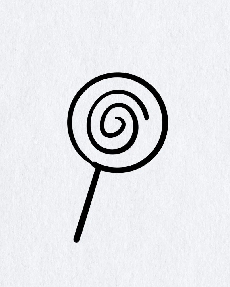 How to draw a candy cane easy 3 