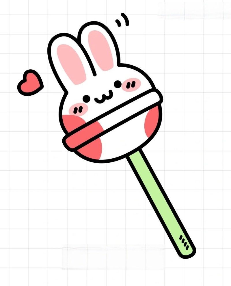 How to draw a candy cane step by step