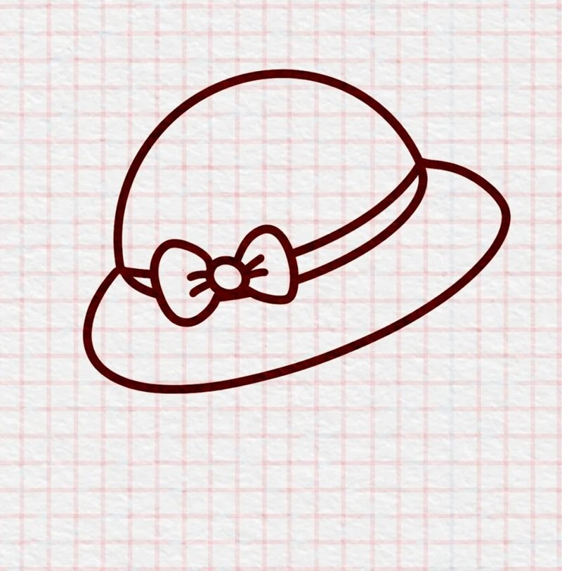 How to draw a cap easy 4