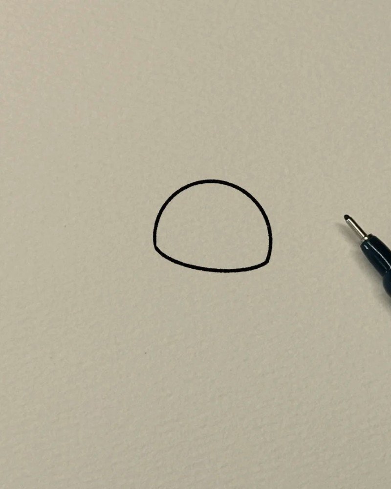 How to draw a cap step by step 2