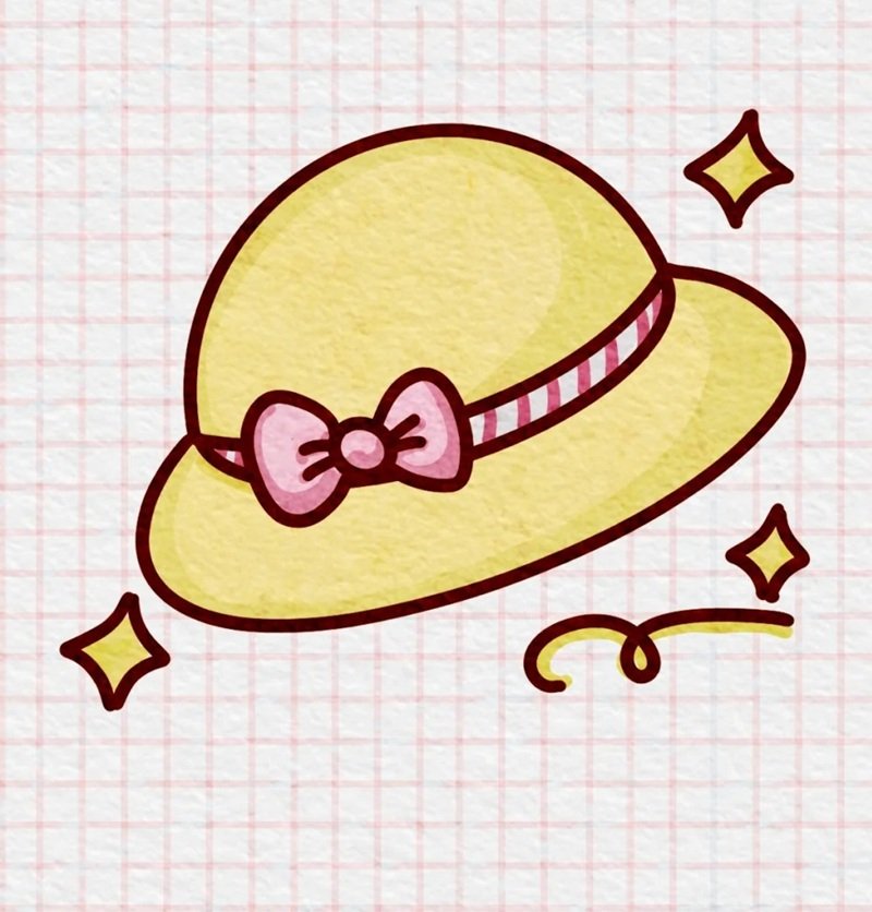 How to draw a cap easy