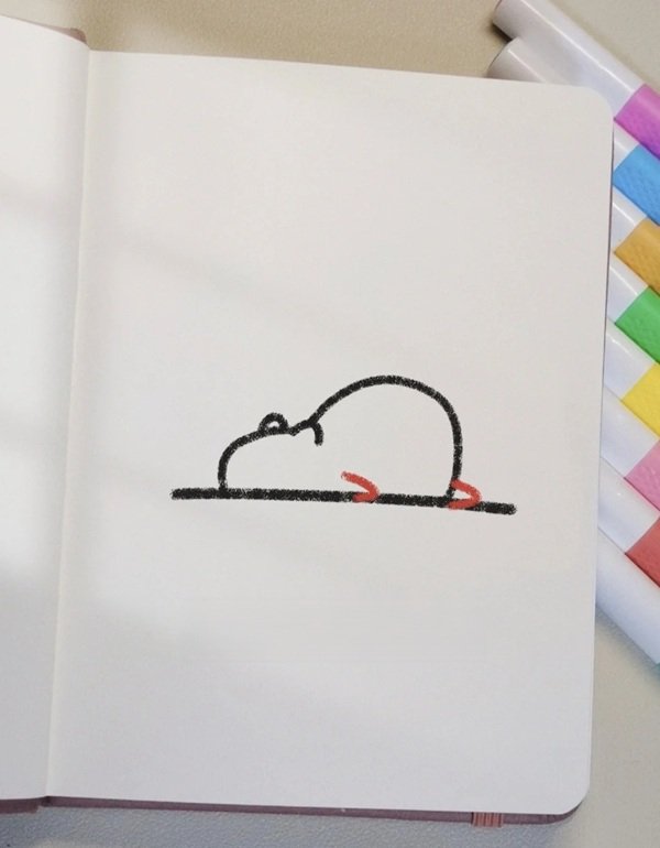 How to draw a capybara easy step by step 5