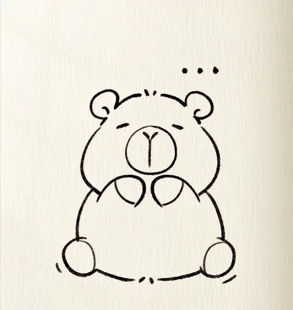 How to draw a capybara step by step 4
