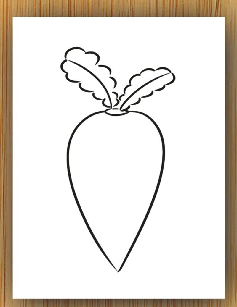 How to draw a carrot easy 2