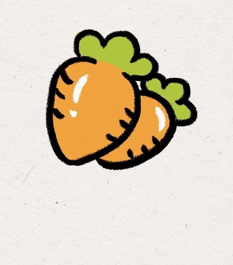 How to draw a carrots 