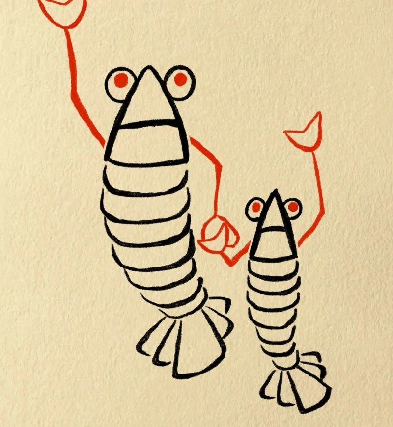 How to draw a cartoon lobster 6