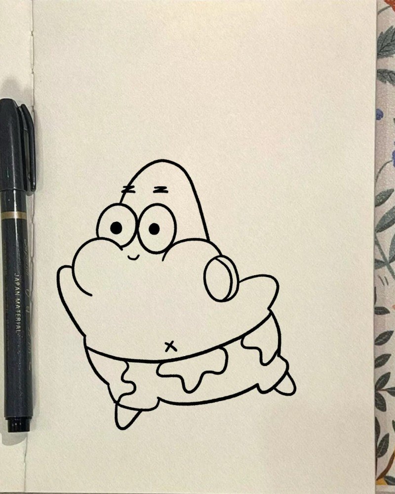 How to draw a Spongebob Squarepants 3