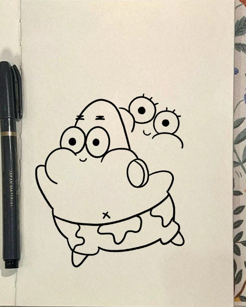 How to draw a Spongebob Squarepants 4
