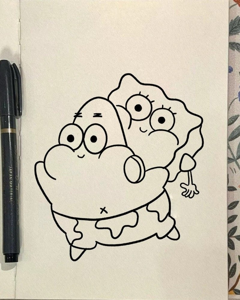 How to draw a Spongebob Squarepants 5