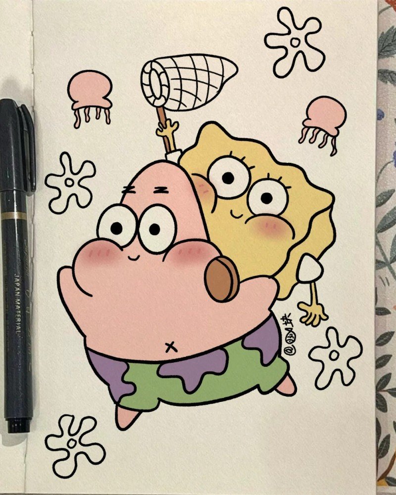 How to draw a Spongebob Squarepants
