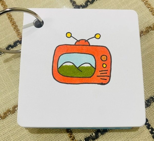 How to draw a cartoon tv