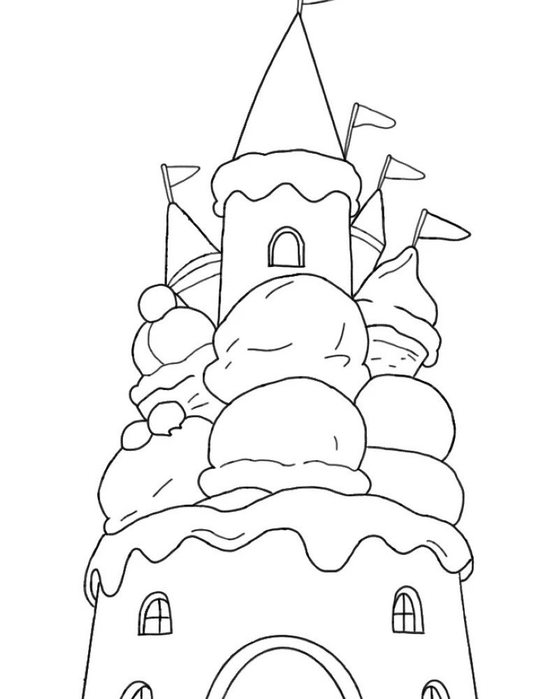How to draw a castle 4