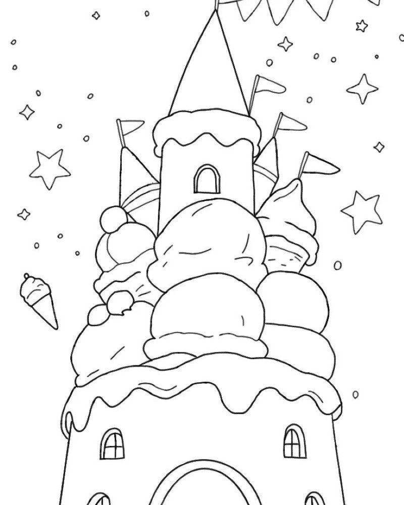 How to draw a castle 5