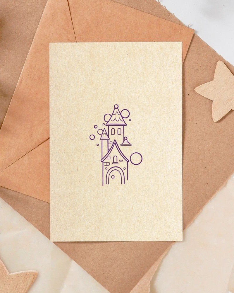 How to draw a castle cute  5
