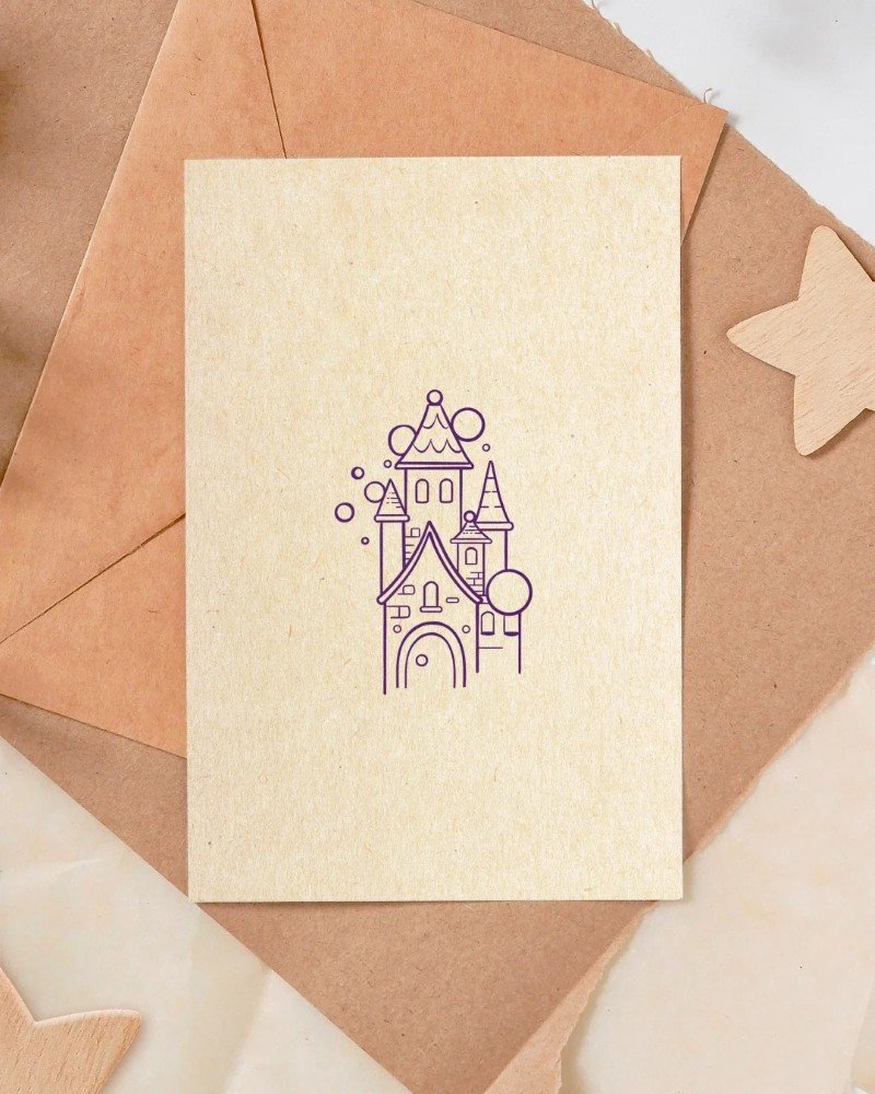How to draw a castle cute  6