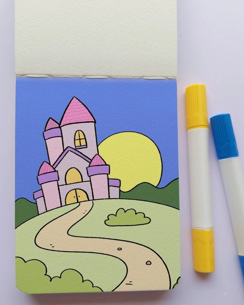 How to draw a castle for kids 4