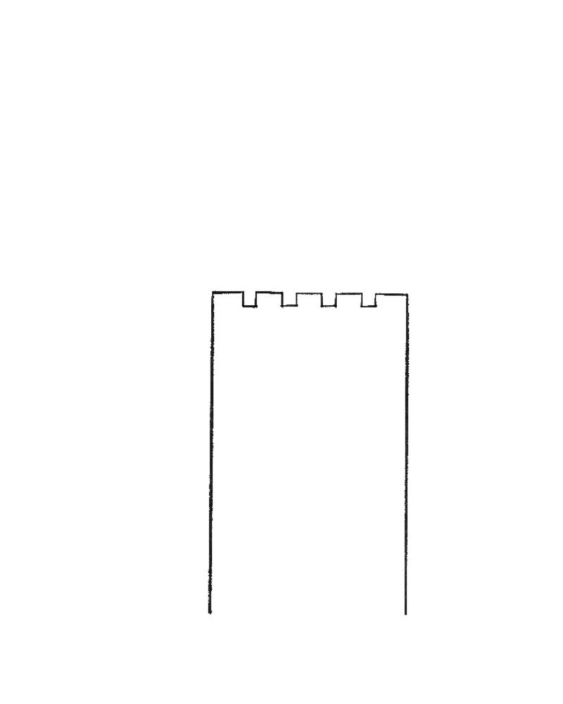 How to draw a castle step by step 1
