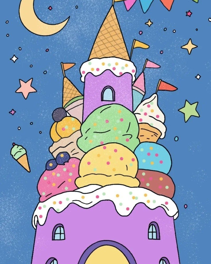 How to draw a castle