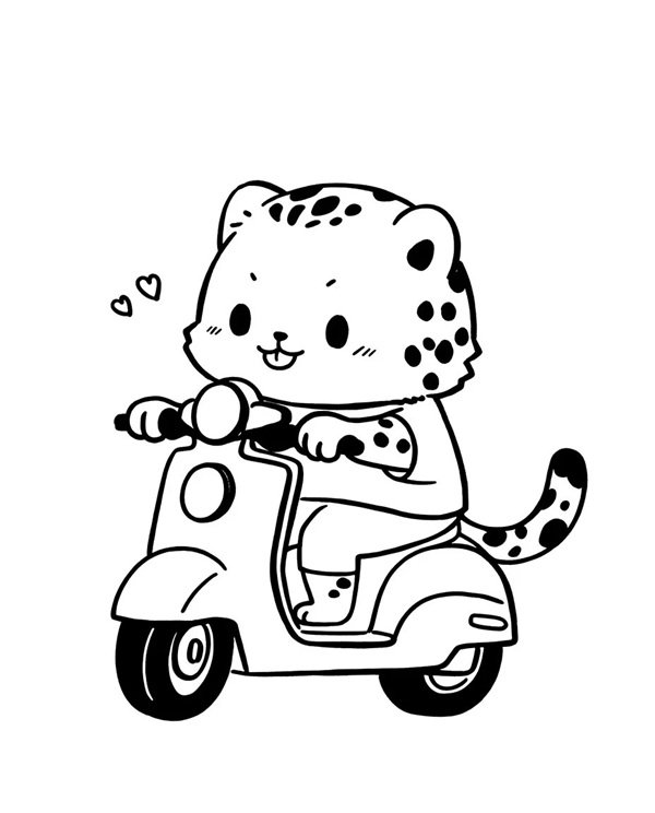 How to draw a cheetah step by step