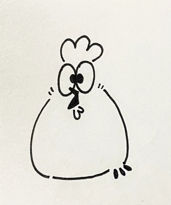 How to draw a chicken 3