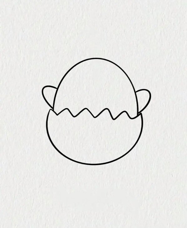 How to draw a chicken step by step 3