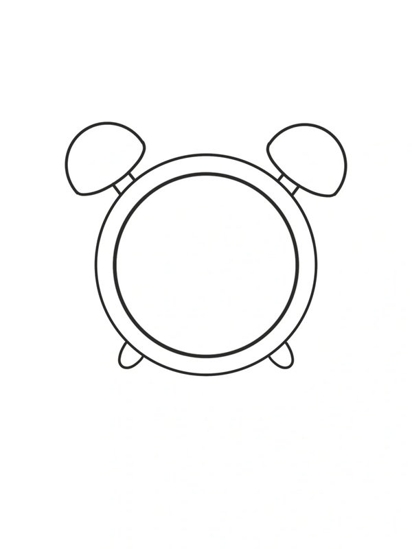 How to draw a clock step by step 3