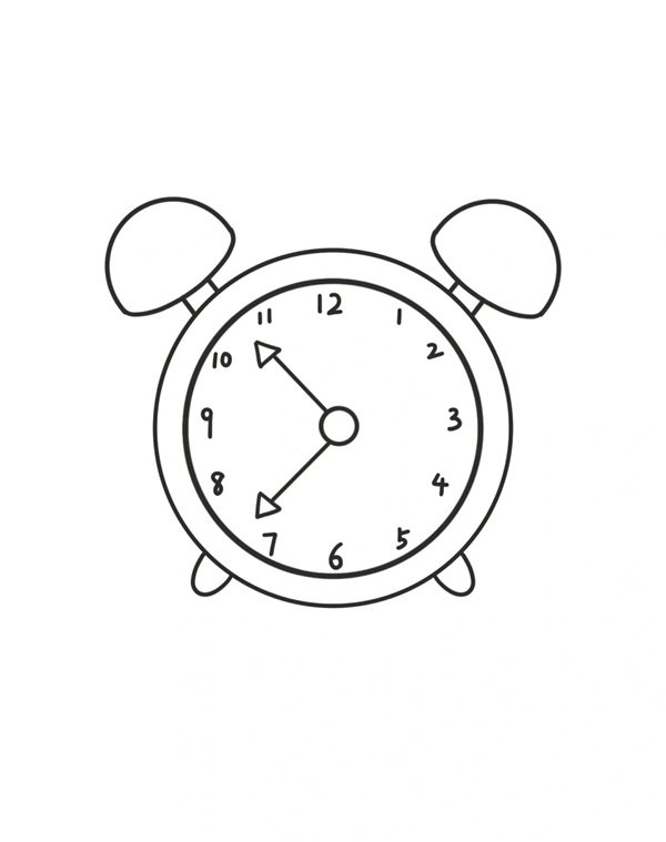 How to draw a clock step by step 5
