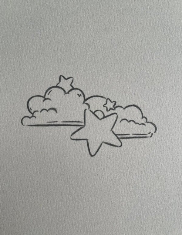 How to draw a cloud 4