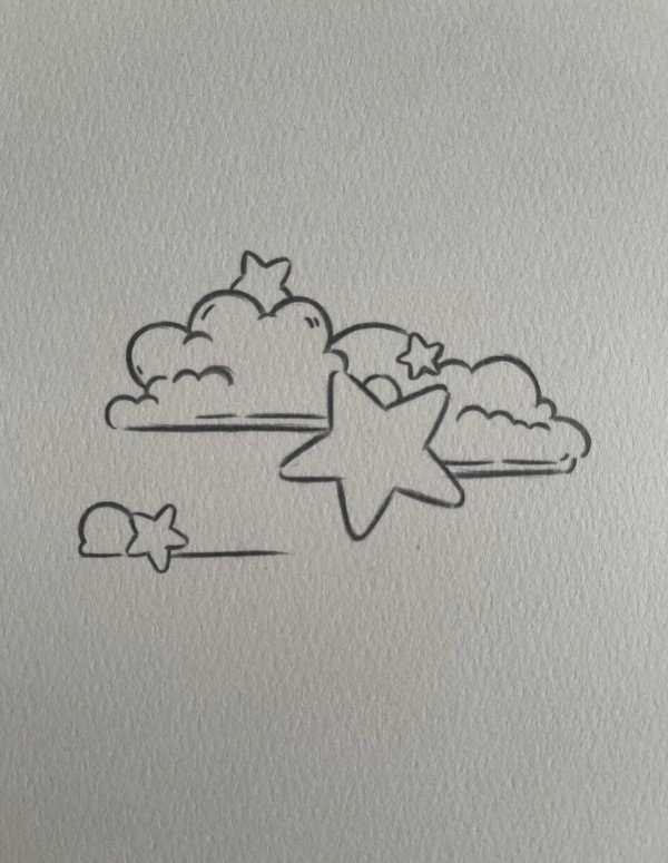 How to draw a cloud 5