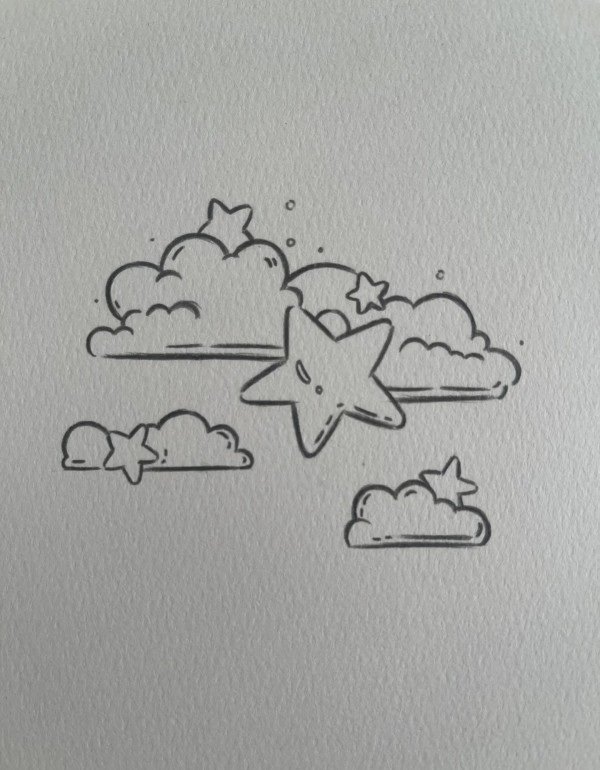 How to draw a cloud 7