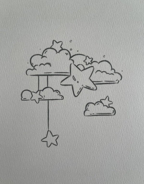 How to draw a cloud 8