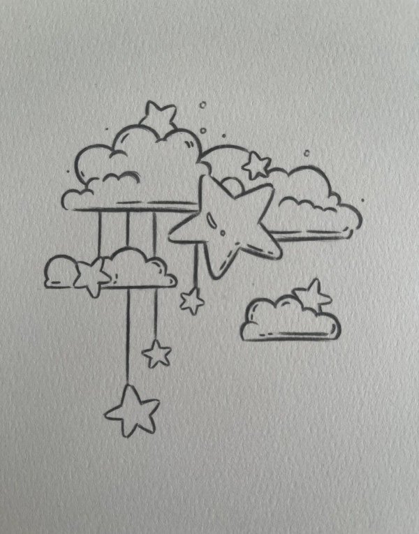 How to draw a cloud 9