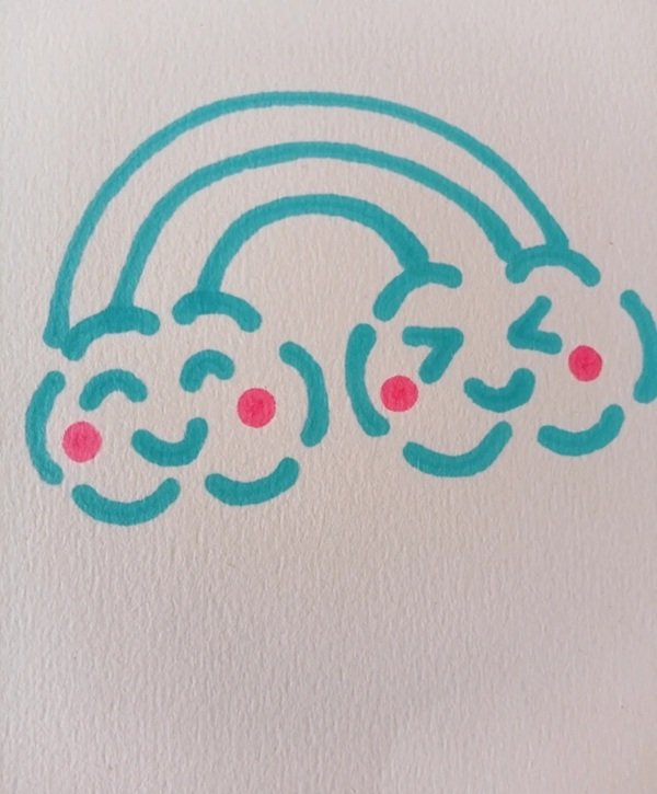 How to draw a cloud step by step
