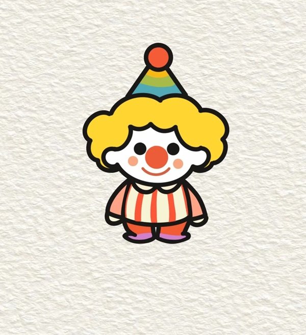 How to draw a clown beautiful