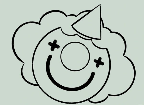 How to draw a clown easy 5 