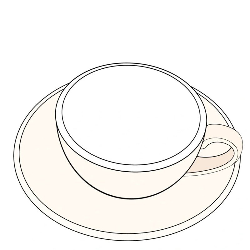 How to draw a coffee cup 2